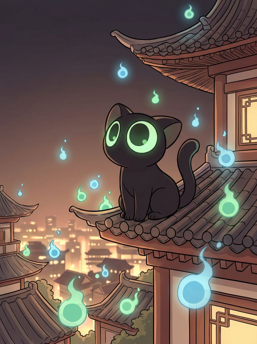 爱情岛动漫-灵猫夜行记原创奇幻动漫短片
