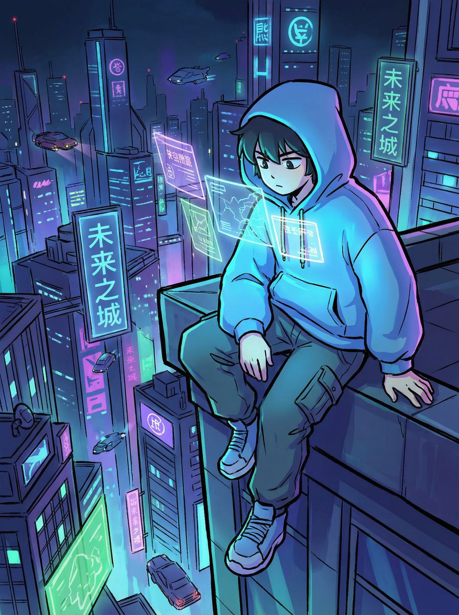 爱情岛动漫-未来之城赛博科幻动漫
